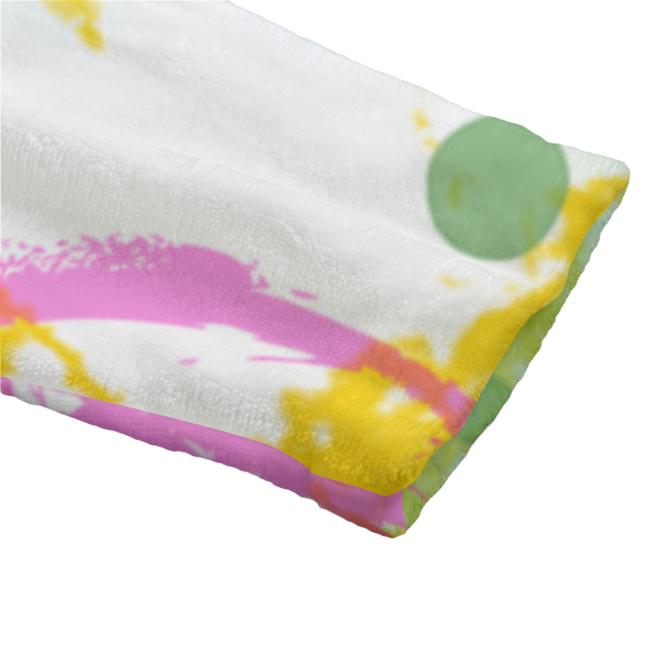 Preview: Bunter Bademantel Tyson aus Flanell – flauschig & farbenfroh, Größen S–2XL